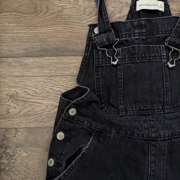 Abercrombie High Rise Denim Overalls - Picture 4 of 7